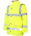 WR005 DWHV12 Warrior Hi-Vis Traffic Jacket Fluorescent Yellow colour image